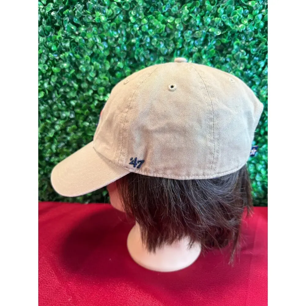 47 Brand Houston Astros Clean Up Hat Khaki Tan Adjustable Baseball Cap Relaxed